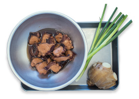 生姜風味のタコまぜ飯の材料