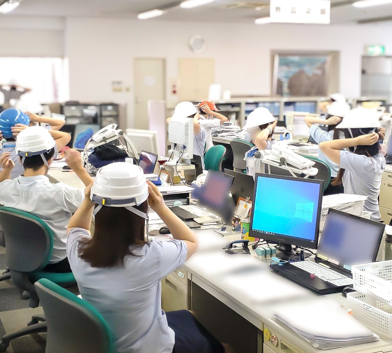 防災訓練の様子