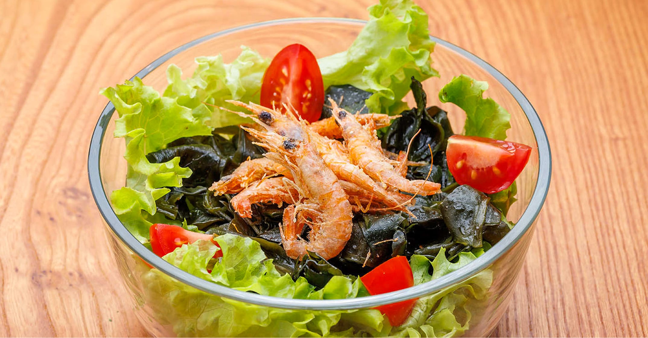 下津井わかめとガラエビのマリネサラダ