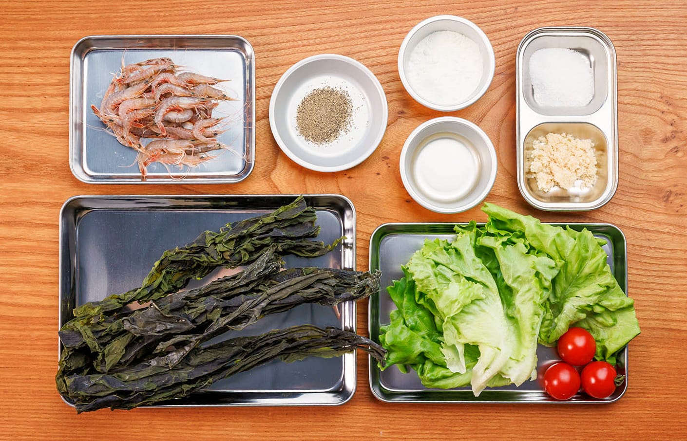 下津井わかめとガラエビのマリネサラダ・材料