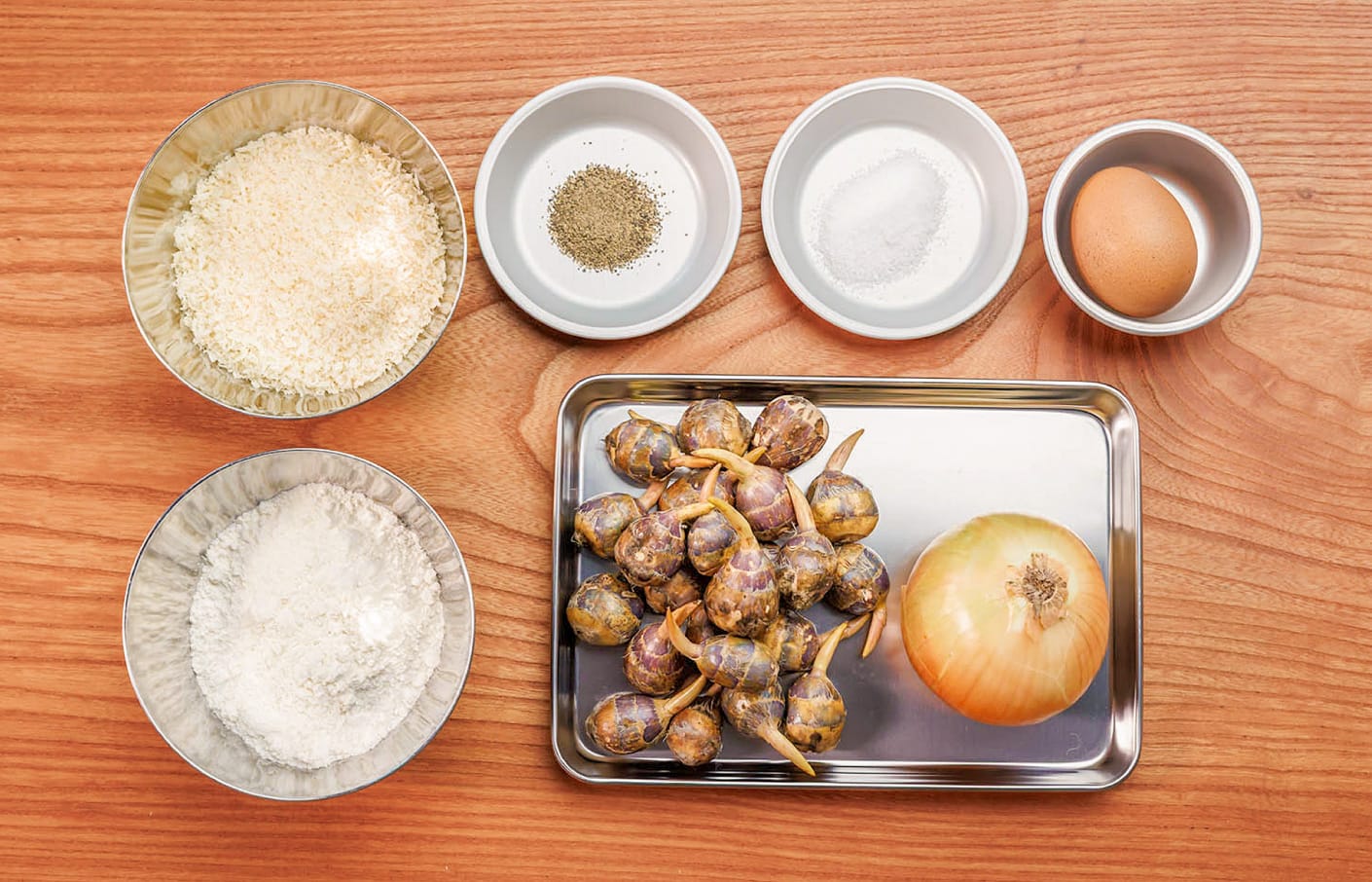 倉敷産クワイのコロッケ・材料