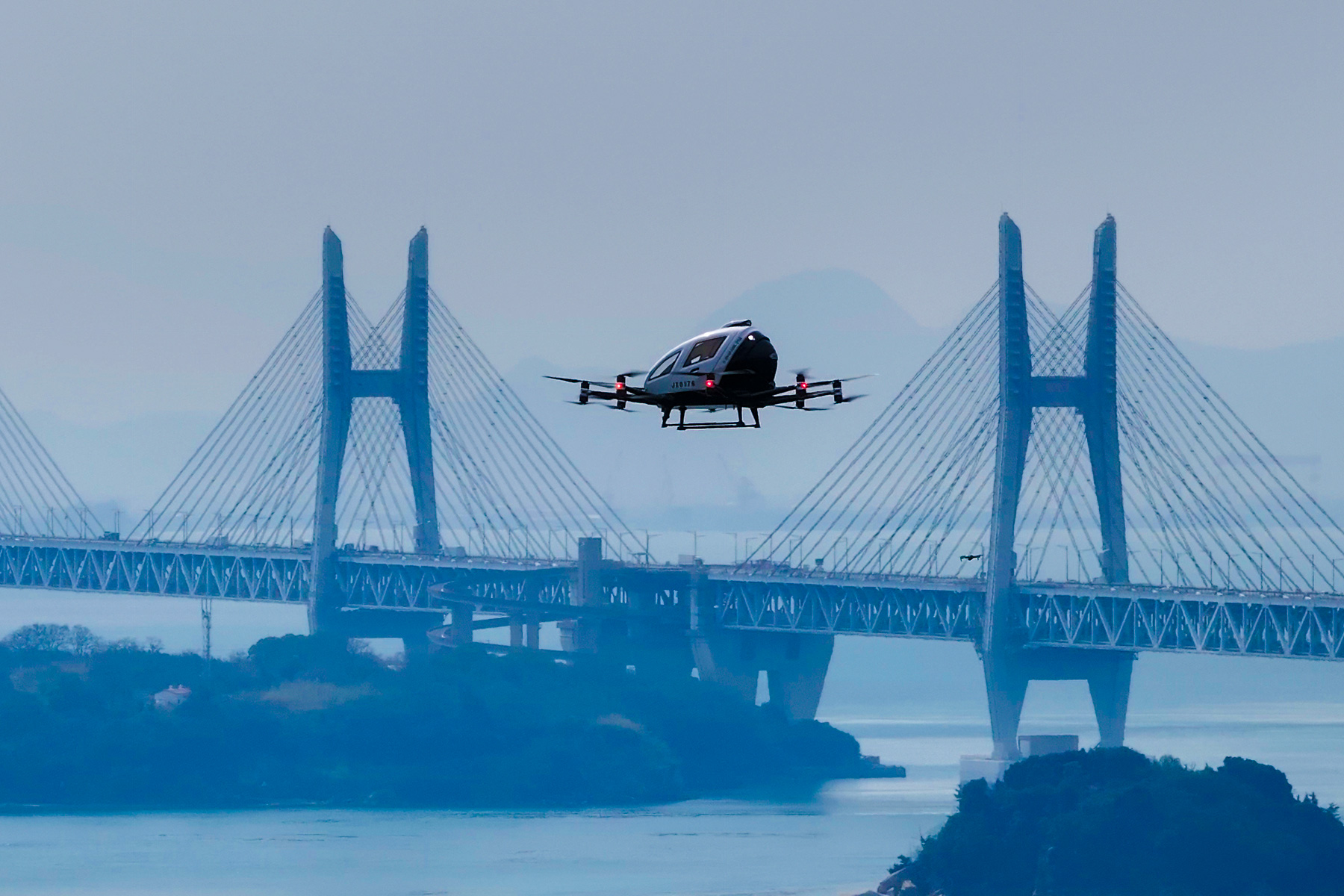 MASCによる「空飛ぶクルマ」試験飛行