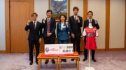 ファジアーノ岡山関係者の倉敷市長表敬訪問