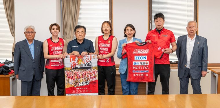 倉敷アブレイズが倉敷市長を表敬訪問　2025年5月22日 1-1